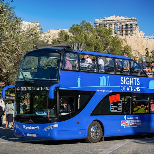 Athens hop-on hop-off tourist bus